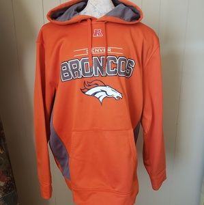 Denver Broncos hoodie sweatshirt.